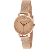 OLIVIA BURTON OB16EX206 GLITTER DIAL ROSE GOLD GLITTER DIAL WOMEN'S WATCH