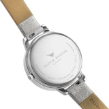 OLIVIA BURTON PEARL BEE OB16FB20 SILVER LEATHER WOMEN WATCH