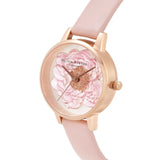 OLIVIA BURTON BLOSSOM MIDI DIAL ROSE GOLD & DUSTY PINK WOMEN'S WATCH OB16FS111