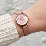 OLIVIA BURTON BLOSSOM MIDI DIAL ROSE GOLD & DUSTY PINK WOMEN'S WATCH OB16FS111