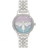 OLIVIA BURTON OB16GB05 OMBRE DIAL SILVER SPARKLE WOMEN'S WATCH