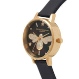 OLIVIA BURTON OB16GB08 SPARKLE BEE BLACK & GOLD WOMEN'S WATCH