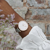 OLIVIA BURTON OB16GD89 GLITTER WHITE DIAL WOMEN'S WATCH