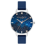 OLIVIA BURTON OB16GD97 BLUE LEATHER WOMEN WATCH