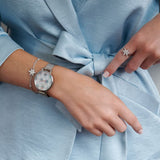 OLIVIA BURTON OB16IQ01 ICE QUEEN SILVER & RG WOMEN'S WATCH