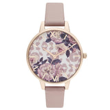 OLIVIA BURTON OB16LP03 WILDFLOWER VEGAN ROSE & PALE ROSE GOLD WOMEN'S WATCH