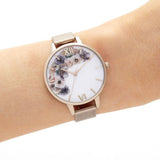 OLIVIA BURTON OB16PP57 FLORALS PALE ROSE GOLD WOMEN WATCH
