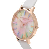 OLIVIA BURTON OB16RB27 WHITE LEATHER WOMEN WATCH