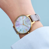 OLIVIA BURTON OB16RB30 RAINBOW DIAL LEATHER WOMEN WATCH
