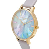 OLIVIA BURTON OB16RB30 RAINBOW DIAL LEATHER WOMEN WATCH