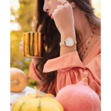 OLIVIA BURTON DETAIL PALE GOLD MESH OB16SE08 WOMEN'S WATCH