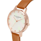 OLIVIA BURTON OB16SE18 CLASSIC WHITE MOTHER OF PEARL & STONE WOMEN'S WATCH