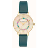 OLIVIA BURTON OB16WD99 NUDE MOTHER OF PEARL STONE WOMEN'S WATCH