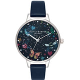 OLIVIA BURTON OB16WG86 NIGHT GARDEN WHITE MOTHER OF PEARL & 3D PRINT & STONE WOMEN'S WATCH