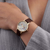 OLIVIA BURTON OB16WL92 BROWN LEATHER WOMEN WATCH