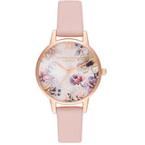 OLIVIA BURTON OBGSET133 PINK LEATHER WOMEN WATCH