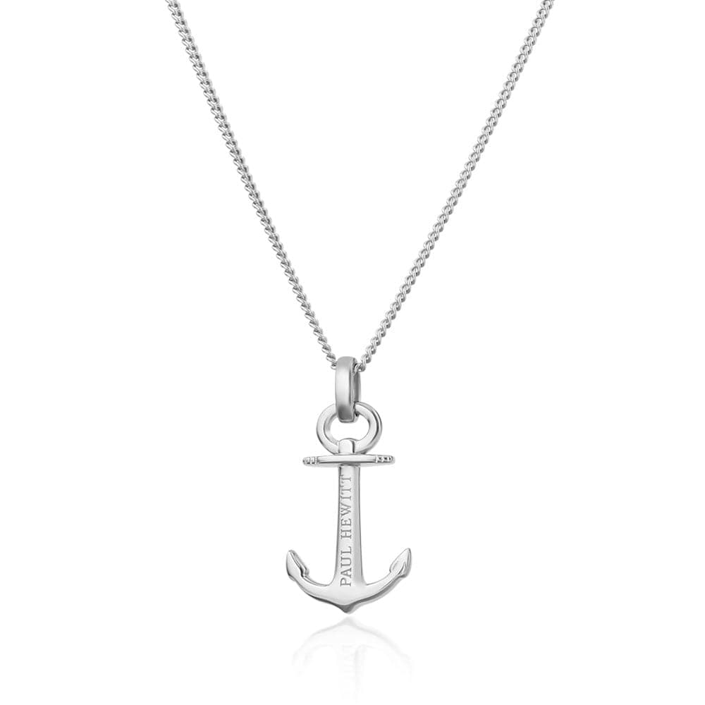 PAUL HEWITT ACCESSORY NECKLACE ANCHOR SPIRIT PLATED SILVER - H2 Hub Watches