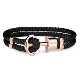 PAUL HEWITT ACCESSORY PHREP IP ROSE GOLD NYLON BLACK - H2 Hub Watches