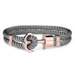 PAUL HEWITT ACCESSORY PHREP IP ROSE GOLD NYLON GREY - H2 Hub Watches
