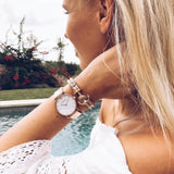 PAUL HEWITT ACCESSORY PH-PH-N-R-H-S PHREP IP ROSE GOLD NYLON HAZELNUT
