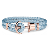 PAUL HEWITT ACCESSORY PHREP IP ROSE GOLD NYLON NIAGARA BLUE - H2 Hub Watches