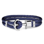 PAUL HEWITT PH-PH-N-S-N ACCESSORY PHREP IP SILVER NYLON NAVY BLUE - H2 Hub Watches