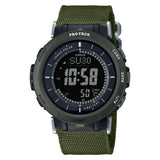 CASIO PROTREK PRG-30B-3DR GREEN NYLON STRAP MEN WATCH