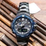 CASIO PRO-TREK PRW-6000SYT-1DR-P BLACK STAINLESS STEEL MEN WATCH