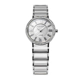 ARIES GOLD ENCHANT GLITTER SILVER STAINLESS STEEL PS 310L S-WHITE CERAMIC WOMEN'S WATCH - H2 Hub Watches