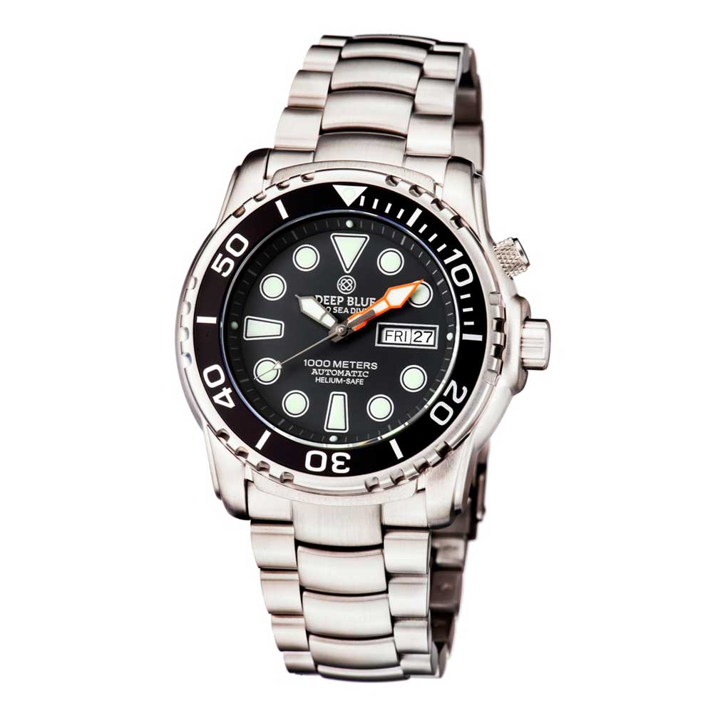 DEEP BLUE PRO SEA DIVER #PSD1KBLACK DIVER'S WATCH - H2 Hub Watches
