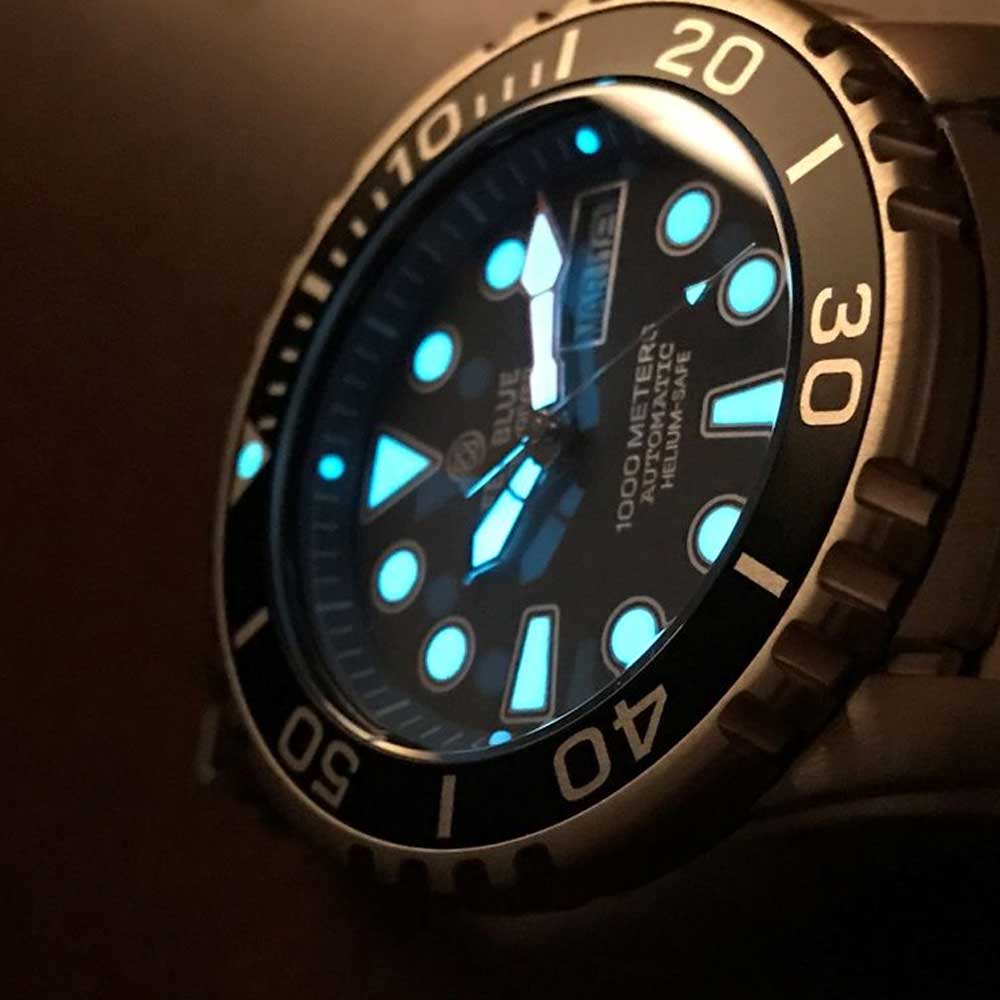 DEEP BLUE PRO SEA DIVER #PSD1KDARKBLUE DIVER'S WATCH - H2 Hub Watches