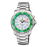 DEEP BLUE PRO SEA DIVER #PSD1KGREENBEZWHITEDIAL DIVER'S WATCH - H2 Hub Watches