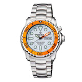 DEEP BLUE PRO SEA DIVER #PSD1KORANGEBEZWHITEDIAL DIVER'S WATCH - H2 Hub Watches