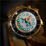 DEEP BLUE PRO SEA DIVER #PSD1KWHITE DIVER'S WATCH - H2 Hub Watches