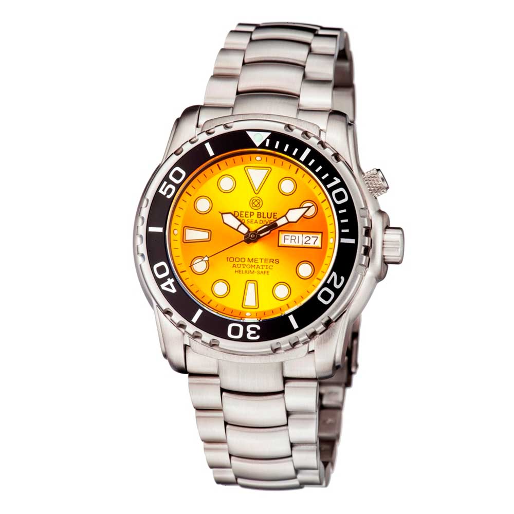 DEEP BLUE PRO SEA DIVER #PSD1KYELLOW DIVER'S WATCH - H2 Hub Watches
