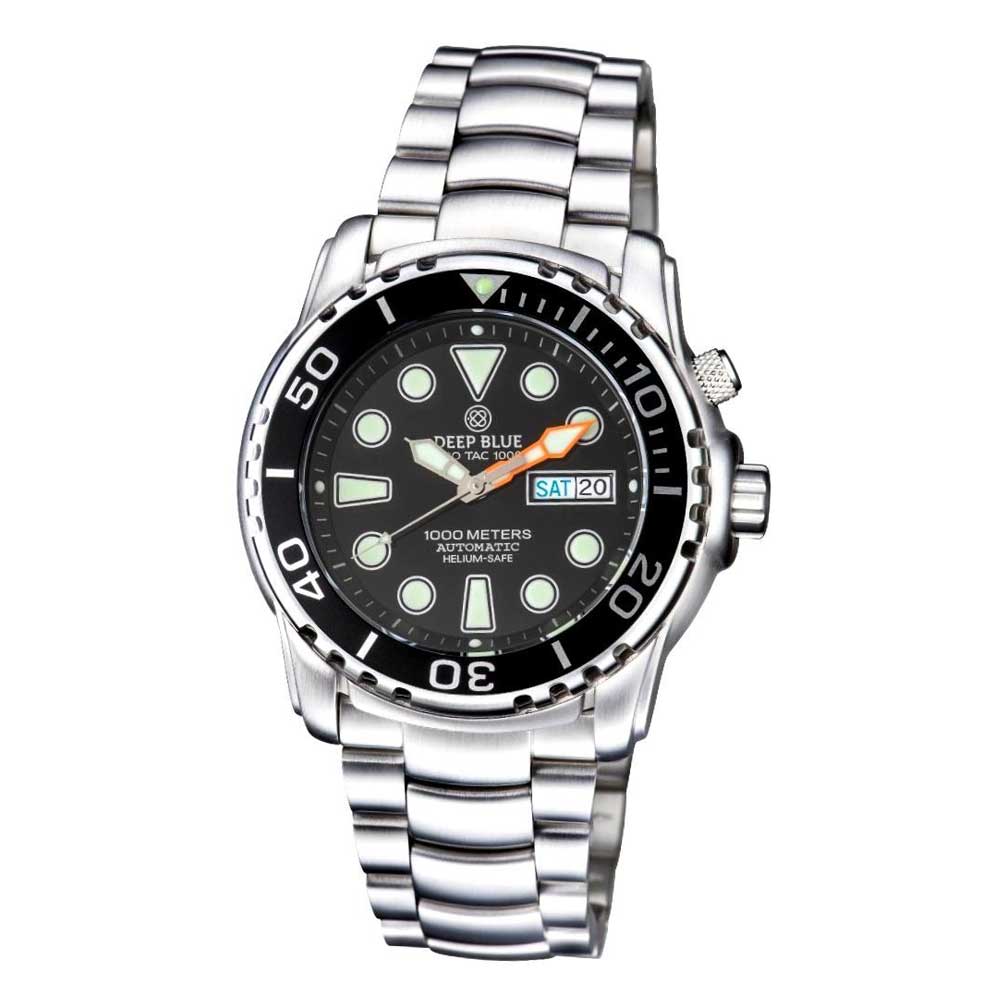 DEEP BLUE PRO TAC #PTACBRACELETBLACK DIVER'S WATCH - H2 Hub Watches