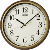 Seiko Clock White Dial Round Wall Clock QHA008B