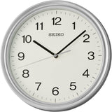 Seiko White Dial Round Wall Clock QHA008S