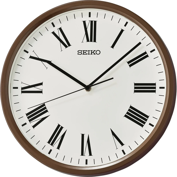 Seiko Clock White Dial Round Wall Clock QHA009B