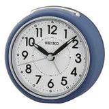 Seiko QHE125L Alarm Clock with Silent movement Blue