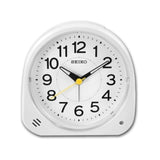 Seiko QHE188W White Dial Alarm Clock