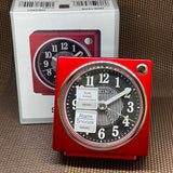Seiko Red Alarm Clock QHE197R