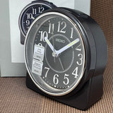 Seiko Alarm Clock Black Dial QHE198K