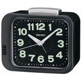 Seiko QHK028J Black Dial Alarm Clock