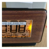SEIKO CLOCKS QHL068B BROWN CASE ALARM CLOCK