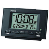 SEIKO CLOCKS QHL075K BLACK DIGITAL ALARM CLOCK
