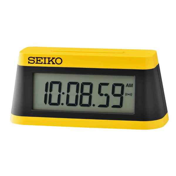 Seiko Digital Alarm Clock Yellow Case QHL091Y