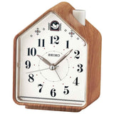 Seiko Clocks QHP005A White Bird Songs Beep Alarm Clock