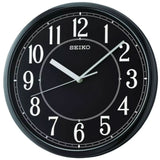 SEIKO QXA756AN ROUND BLACK WALL CLOCK