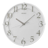 SEIKO QXA778WR SLIDING HAND SILENT STONE GRAIN WALL CLOCK